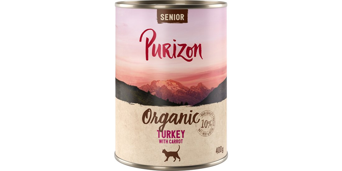 Purizon Organic 6 x 400 g – Senior Tacchino con…