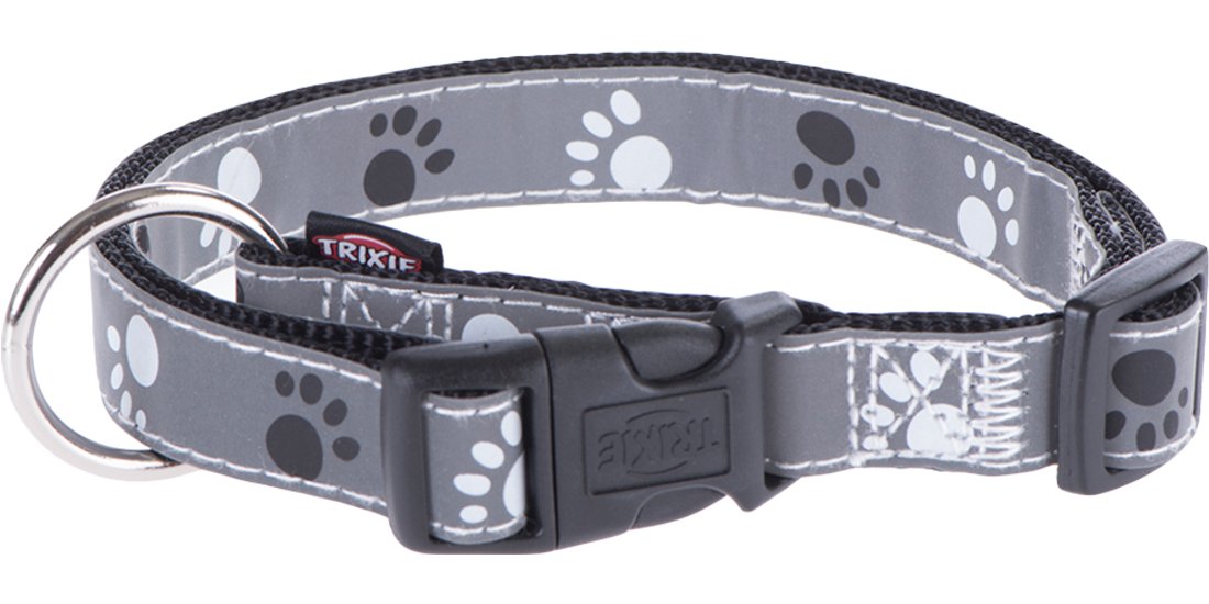 Collare Trixie Silver Reflect con motivo a zampine…