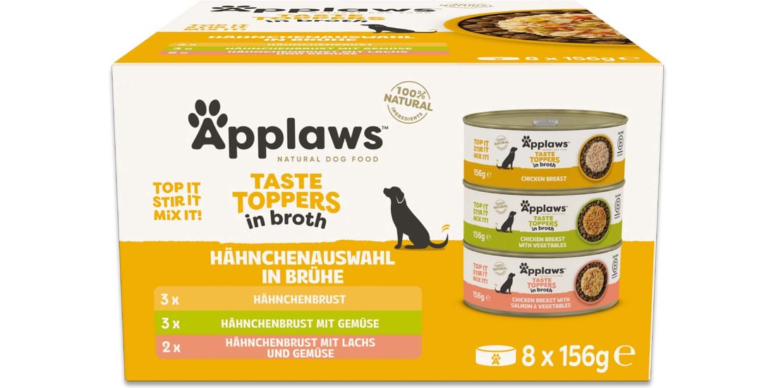 Applaws Taste Toppers Pacco misto 8 x 156 g per…