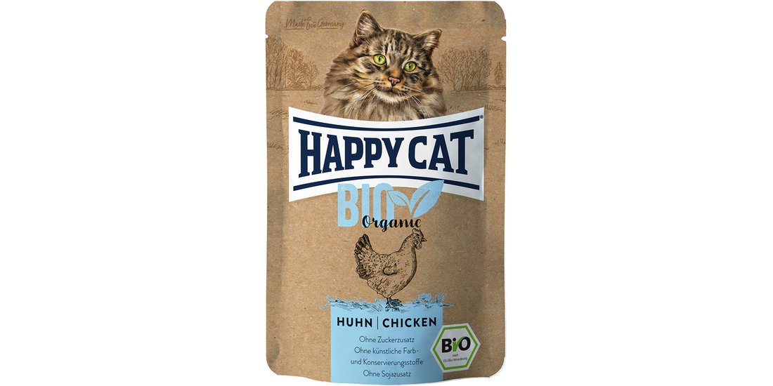 Happy Cat Bio Buste 6 x 85 g Umido per gatto – …