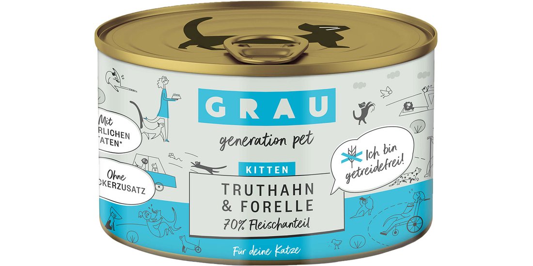GRAU Grandi Golosi Kitten con tacchino & trota…