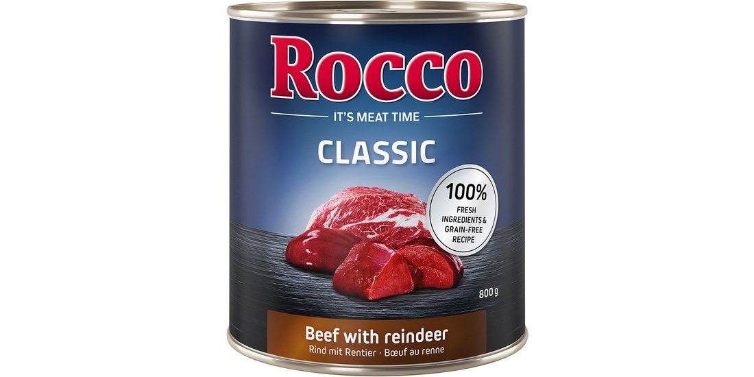 Rocco Classic 6 x 800 g Alimento umido per cani…