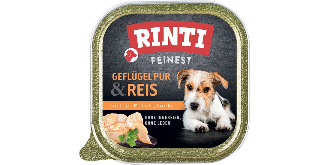 RINTI Feinest 11 x 150 g – Pollame puro & Riso…