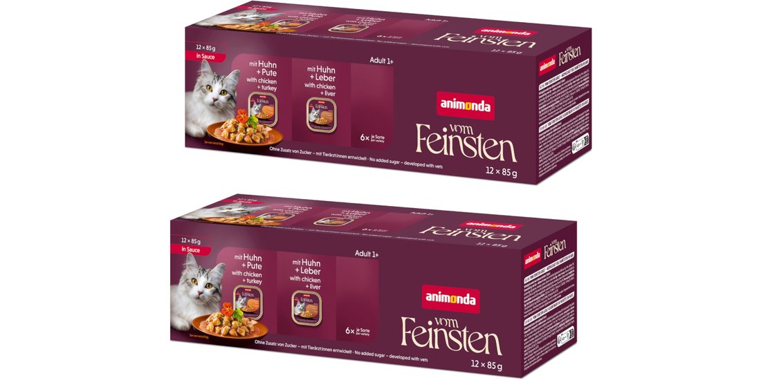 1 + 1 gratis! 2 x (12 x 85 g) Cibo umido per …