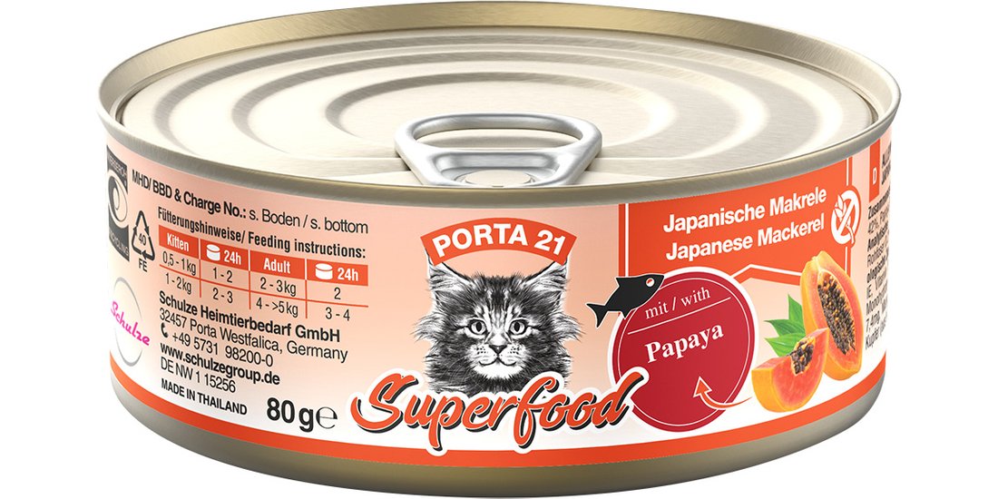 Porta 21 Superfood 6 x 80 g Alimento umido per…