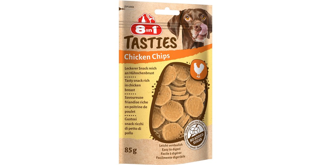 8in1 Tasties Chips di Pollo Snack per cani – …