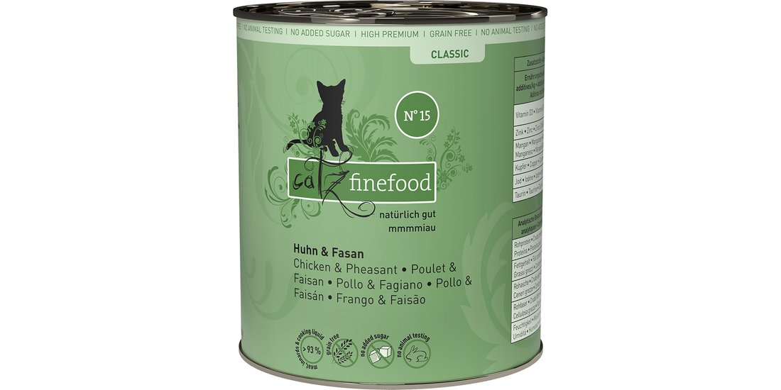 catz finefood 6 x 800 g – Pollo & Fagiano