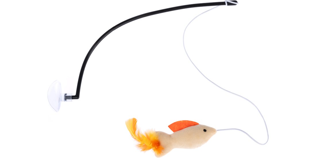 Cannetta gioco per gatti TIAKI Pesce con ventosa…