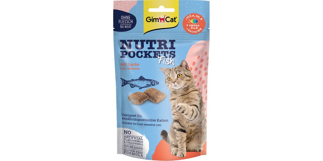 GimCat Nutri Pockets Pesce Snack per gatto – …
