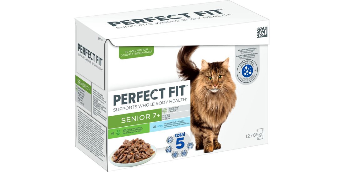 Perfect Fit 96 x 85 g – Senior 7+ Mix: Tacchino…