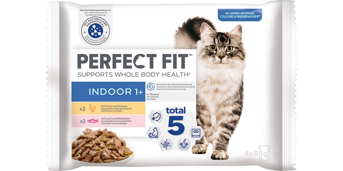 Perfect Fit Indoor 1+ Umido gatto – 4 x 85 g …