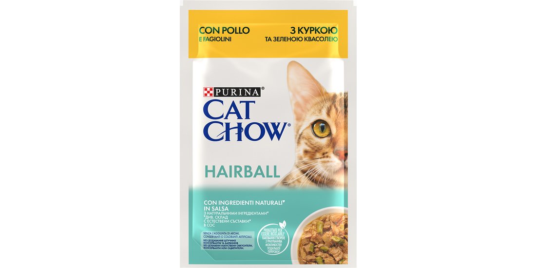 PURINA Cat Chow 52 x 85 g Umido per gatto – Hairball…