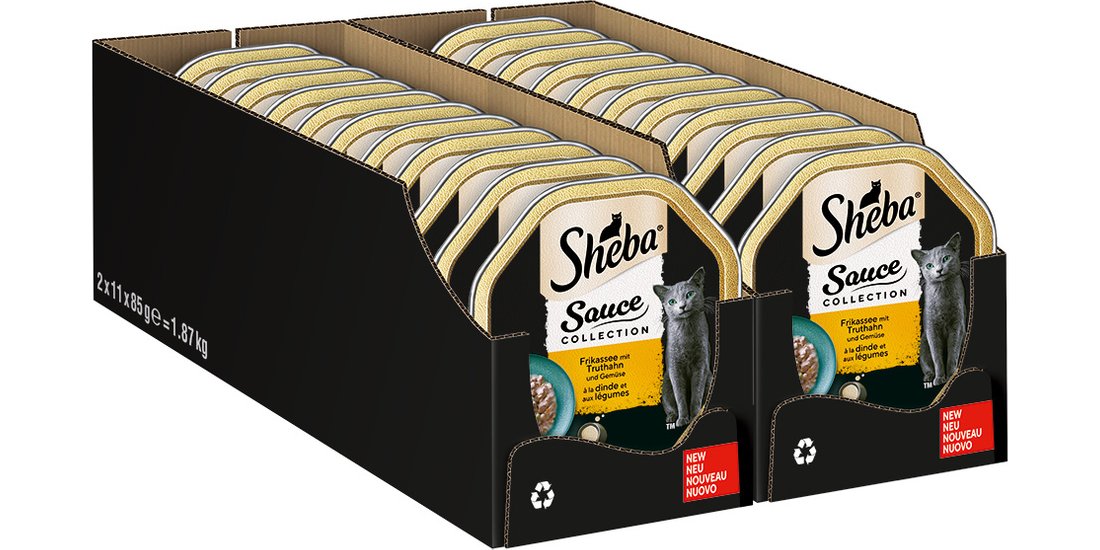 Sheba Vaschette 44 x 85 g Umido per gatto – Fricassea…