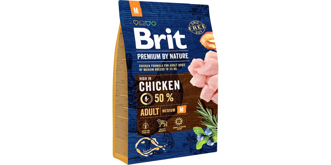 Brit Premium by Nature Adult M Crocchette cane…