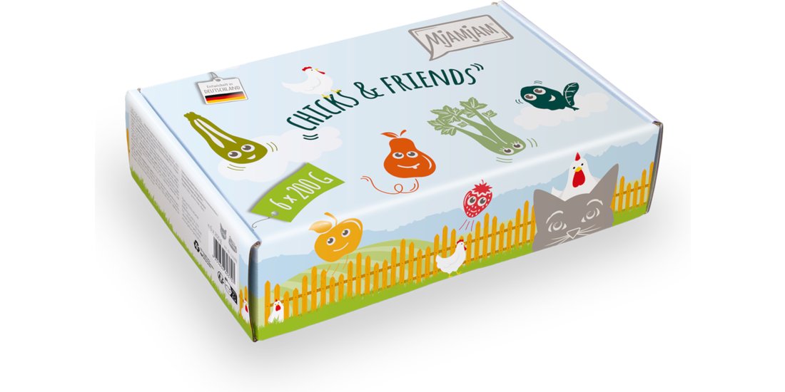 MjAMjAM 6 x 200 g umido gatto – Mix “Chicks & …