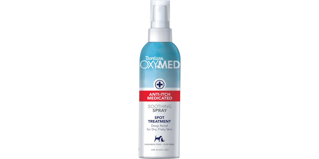 TropiClean OxyMed Spray anti-prurito – 236 ml