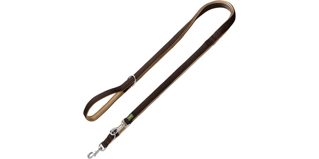 Guinzaglio in neoprene HUNTER marrone/caramello…