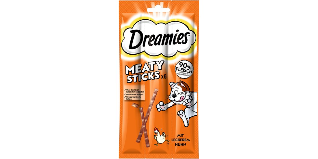 Catisfactions Dreamies Meaty Sticks – 6 x 5 …