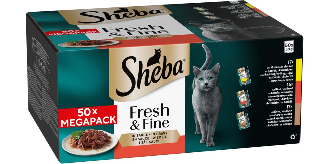 Sheba Délices du Jour 50 x 50 g – con Pollo Manzo…