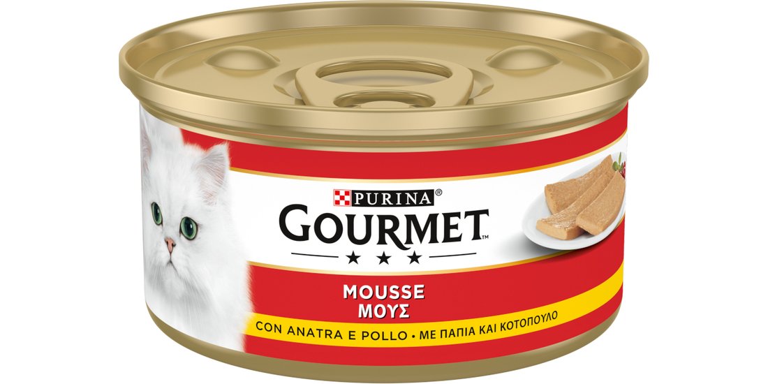 Gourmet 24 x 195 g umido gatto – Mousse Anatra…