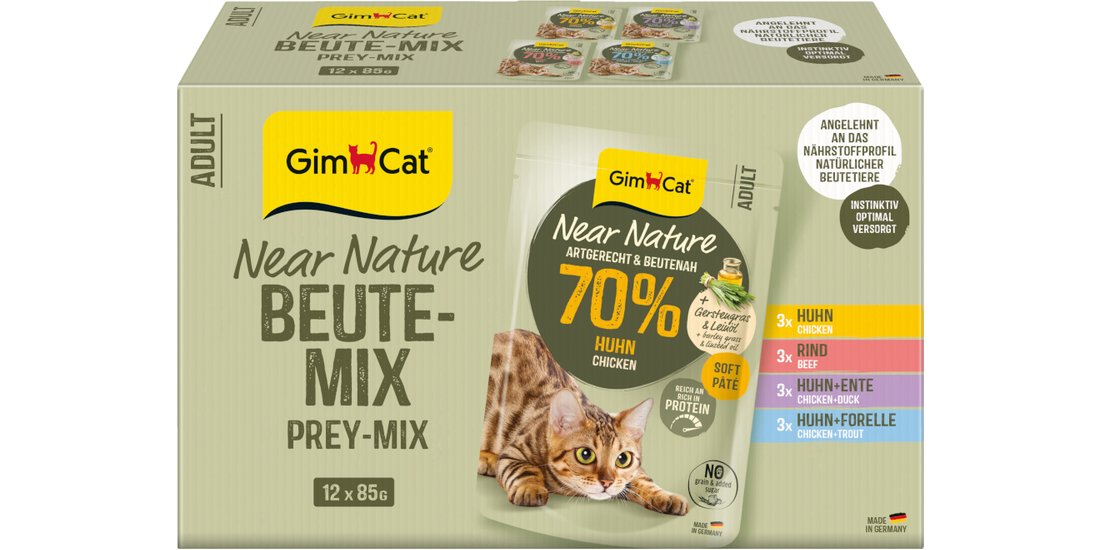 GimCat Near Nature Pacco misto 12 x 85 g Umido…