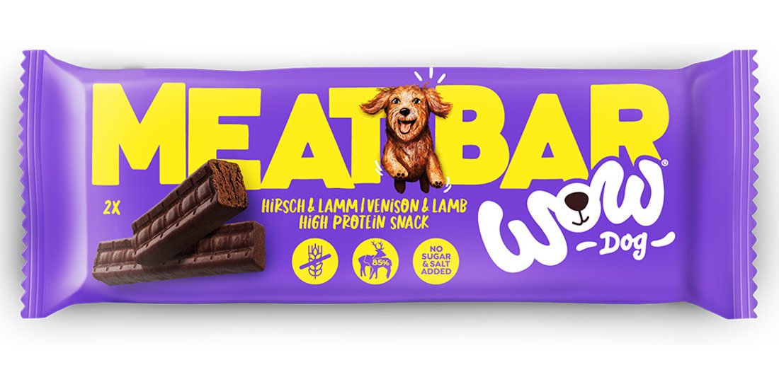 WOW DOG Meat Bar – 40 g Cervo & Agnello