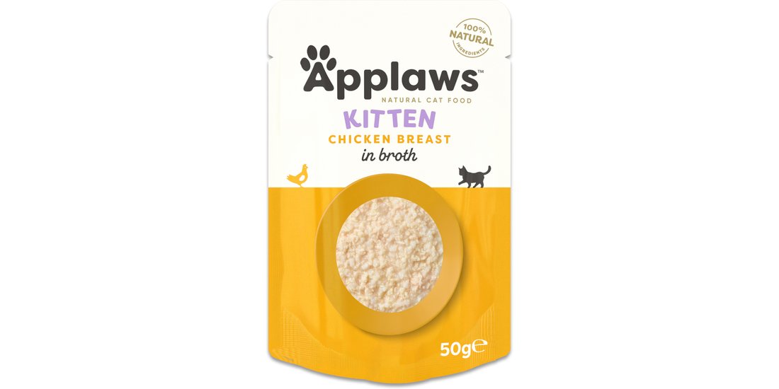 Applaws Natural Kitten in brodo 12 x 50 g – Petto…