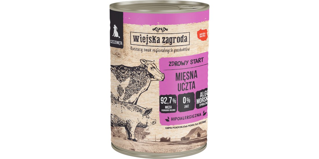 Wiejska Zagroda Dog 6 x 400 g – Puppy: Banchetto…
