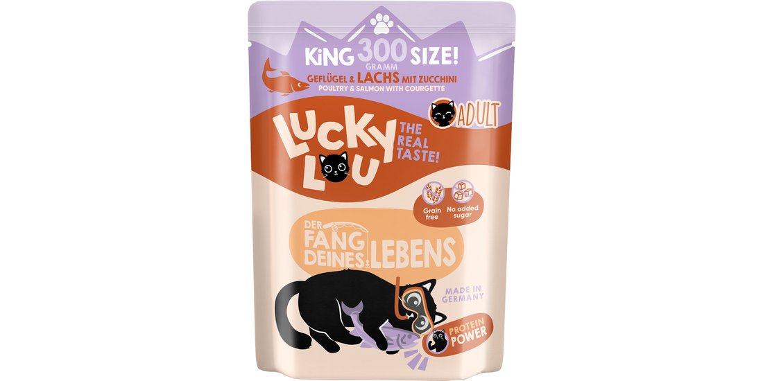 Lucky Lou Adult 2 x 300 g – Pollame & Salmone