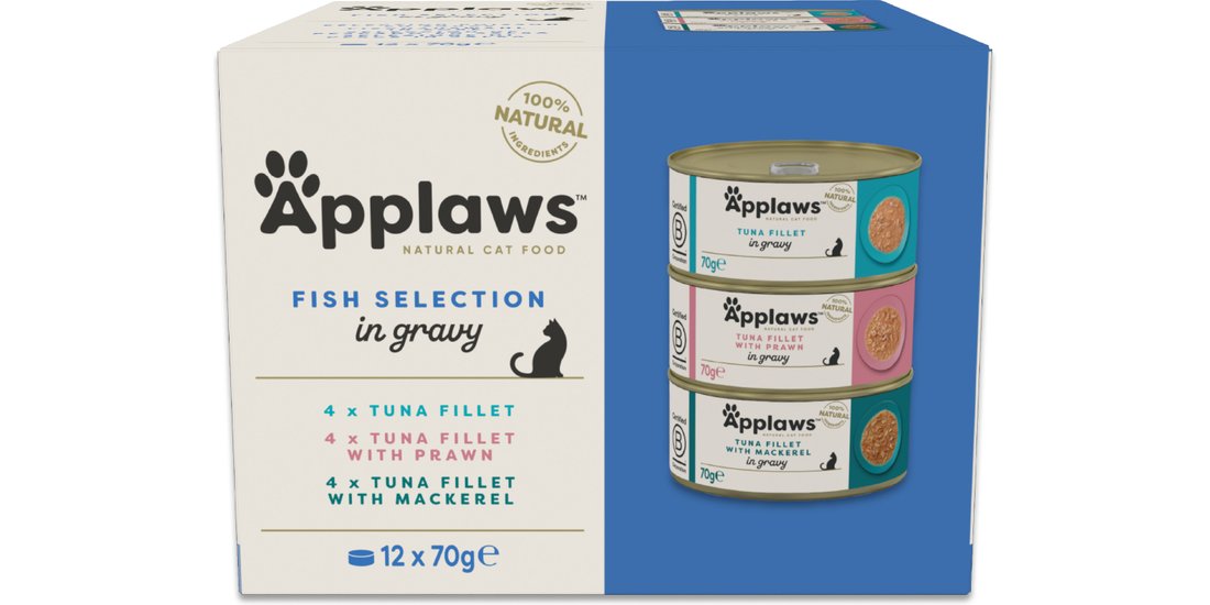 Applaws Cat in salsa 48 x 70 g – Mix: Tonno con…