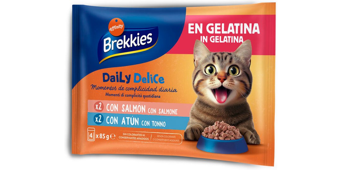 Brekkies Daily Delice 4 x 85 g – Salmone & Tonno…