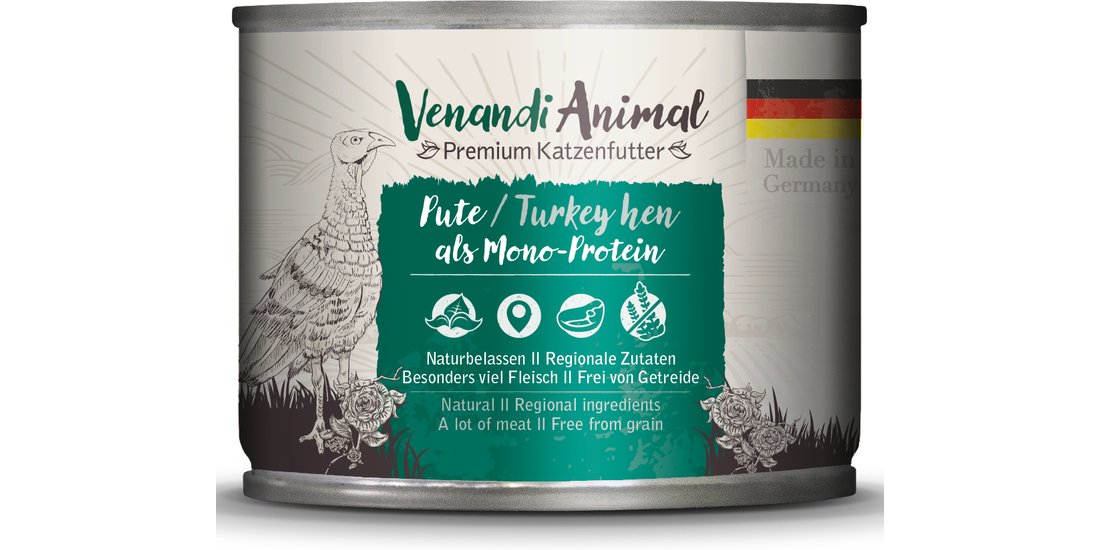 Venandi Animal Monoprotein 6 x 200 g – Tacchino…