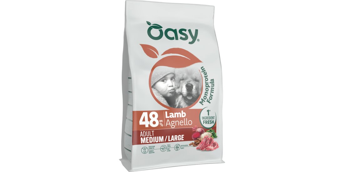 Oasy Adult Medium/Large Agnello – 10 kg