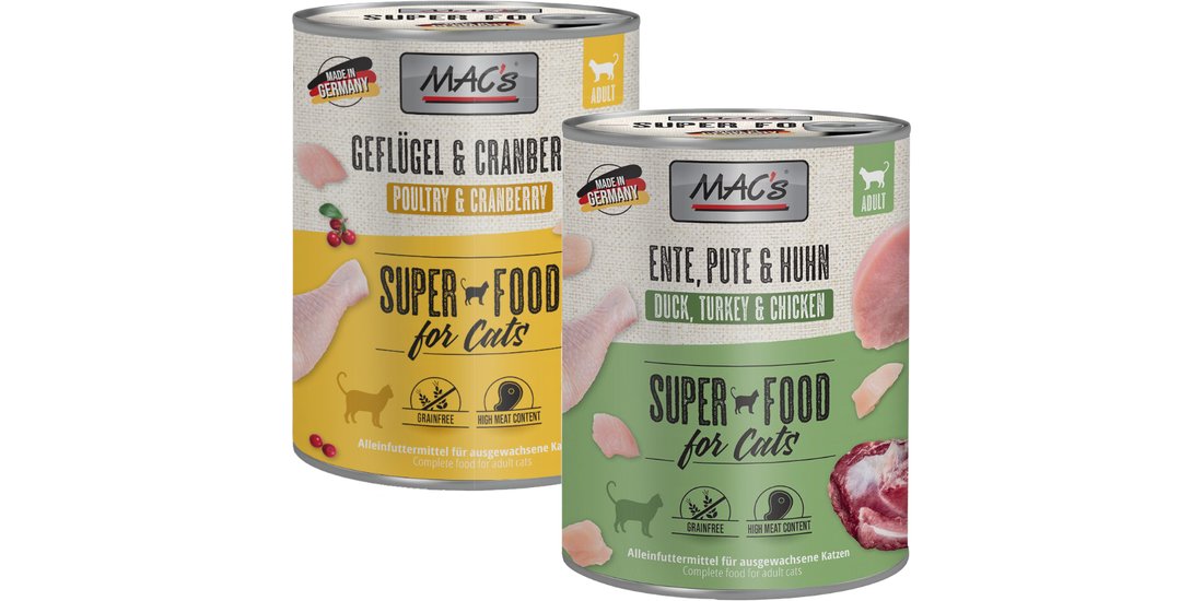 MAC’s Cat 12 x 800 g – Mix Pollame (6xAnatra…