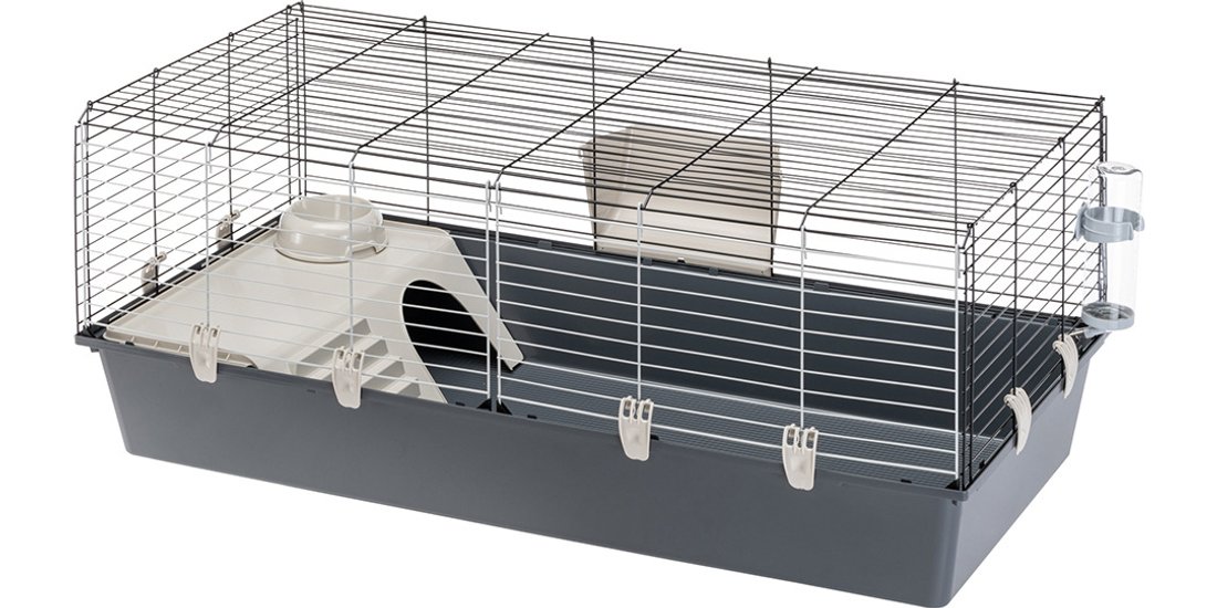 Gabbia Rabbit 120 – grigio L 118 x P 585 x H …
