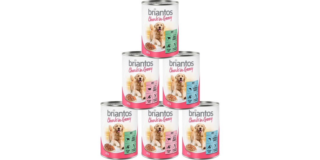 Briantos Chunks in Gravy Pacco misto umido cane…