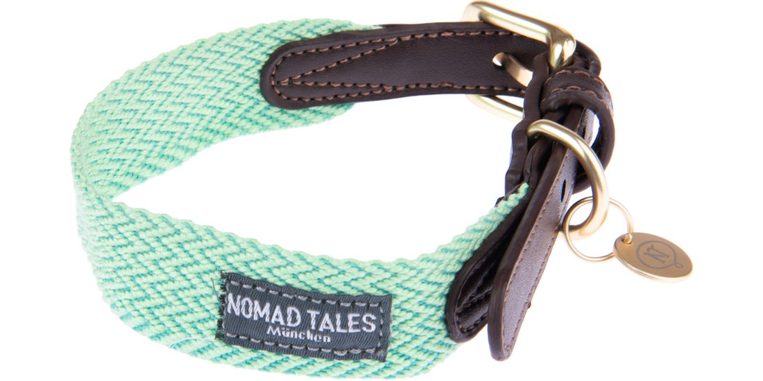Collare Nomad Tales Bloom menta – Tg. XL: circonferenza…