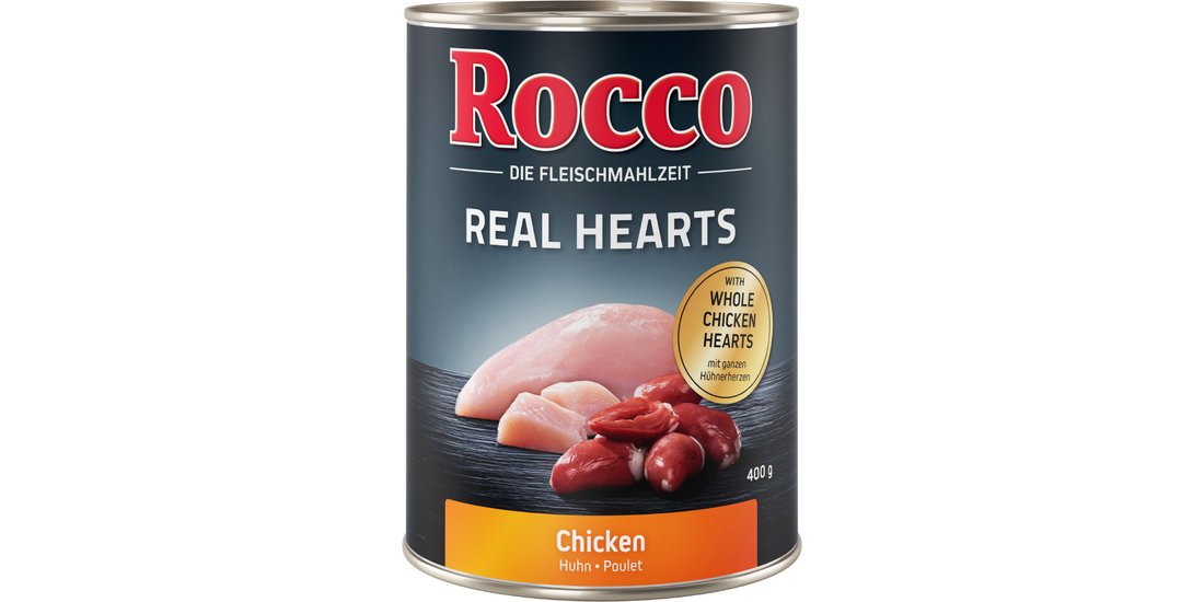 Rocco Real Hearts 6 x 400 g – Manzo con Cuori…