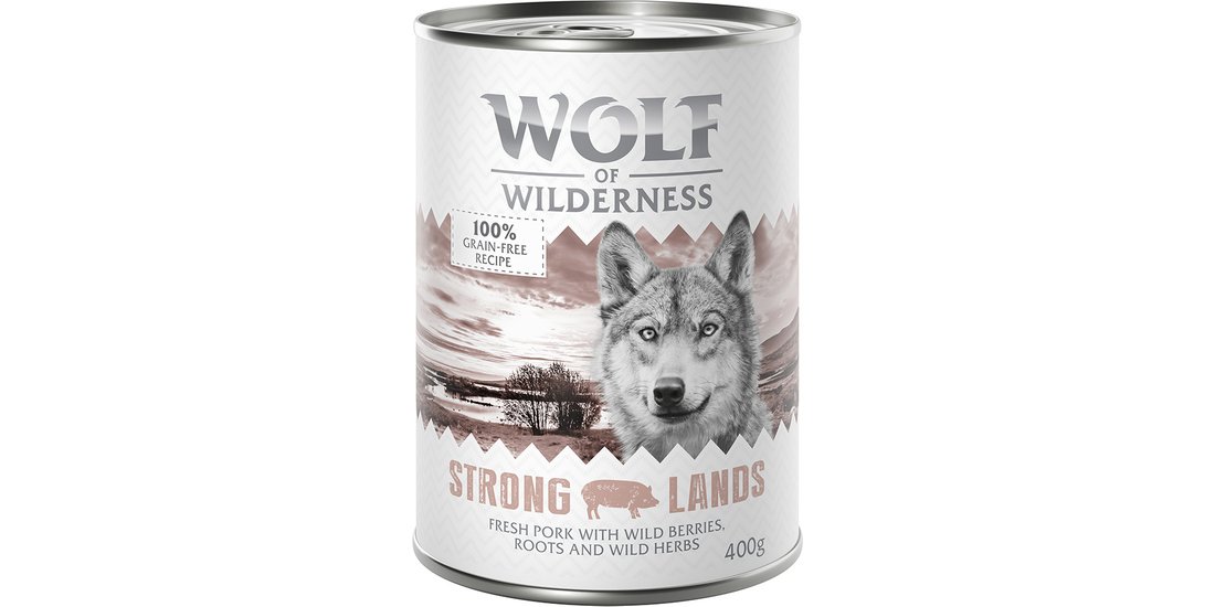 Wolf of Wilderness Adult 12 x 400 g umido Single…