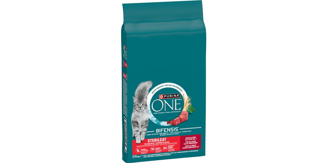 PURINA ONE SterilCat crocchette con Manzo per…