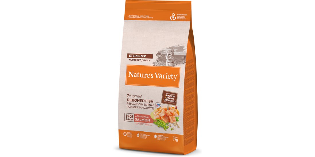 Nature’s Variety No Grain Sterilized Adult Salmone…