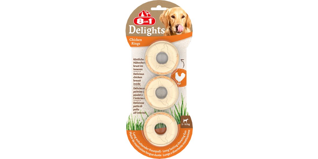 8in1 Delights Anelli da masticare Pollo Snack…