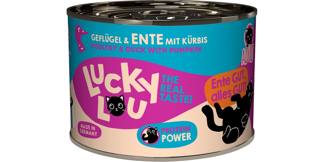 Lucky Lou Adult 6 x 200 g umido gatto – Pollame…