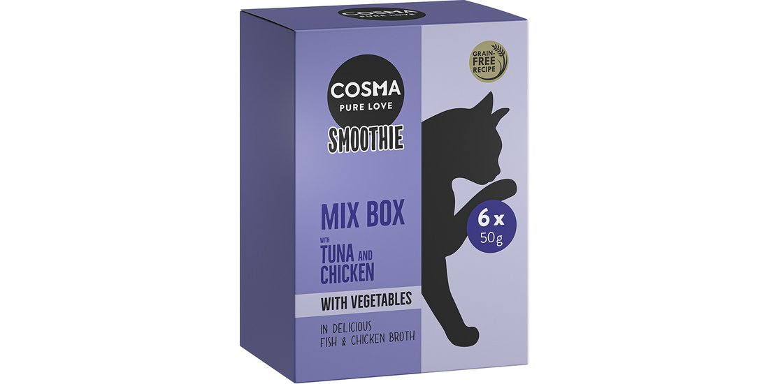 Cosma Smoothies 6 x 50 g – Mix: 2x Pollo con …