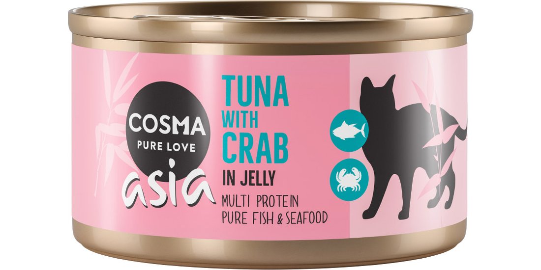Cosma Asia in gelatina 6 x 85 g umido gatto – …
