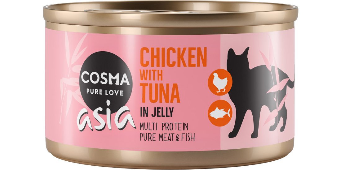 Cosma Asia in gelatina 6 x 85 g umido gatto – …