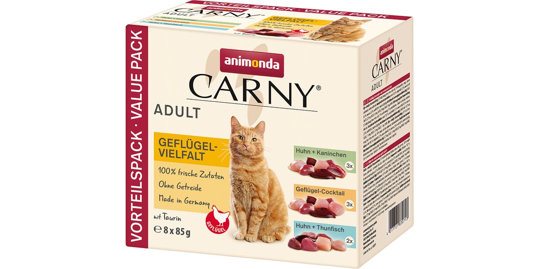 animonda Carny Buste 8 x 85 g Pacco misto umido…