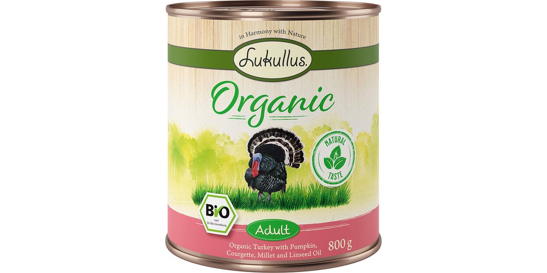 Lukullus Organic Adult 12 x 800 g (gluten-free…