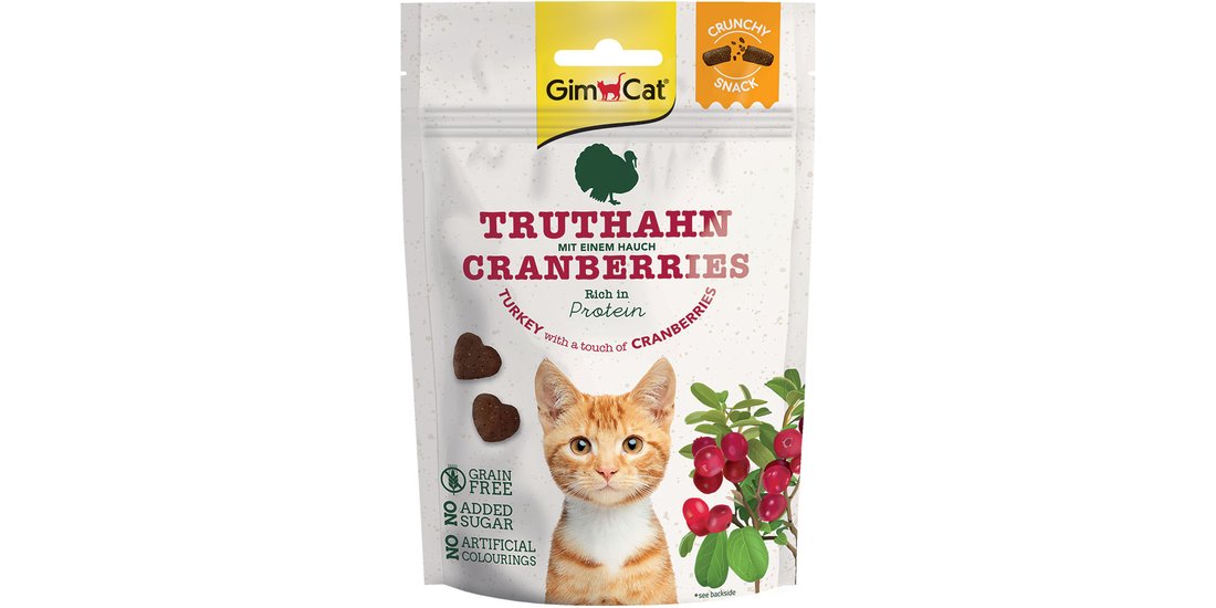 GimCat Crunchy Snacks – 50 g Tacchino con Mirtilli…