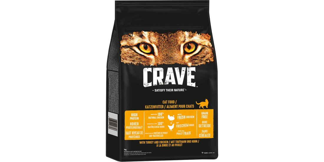 Crave con Tacchino e Pollo Crocchette per gatto…